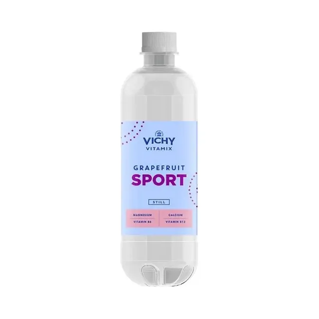 Negazuotas gaivusis gėrimas greipfrutų skonio VICHY VITAMIX SPORT, 500 ml
