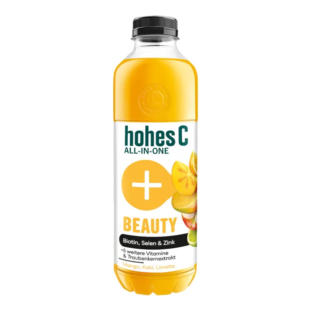 Mangų, persimonų, laimų sulčių gėrimas su vitaminais HOHES ALL-IN-ONE BEAUTY, 850 ml