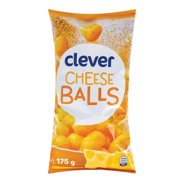 Sūrio skonio kukurūzų užkandis CLEVER, 175 g
