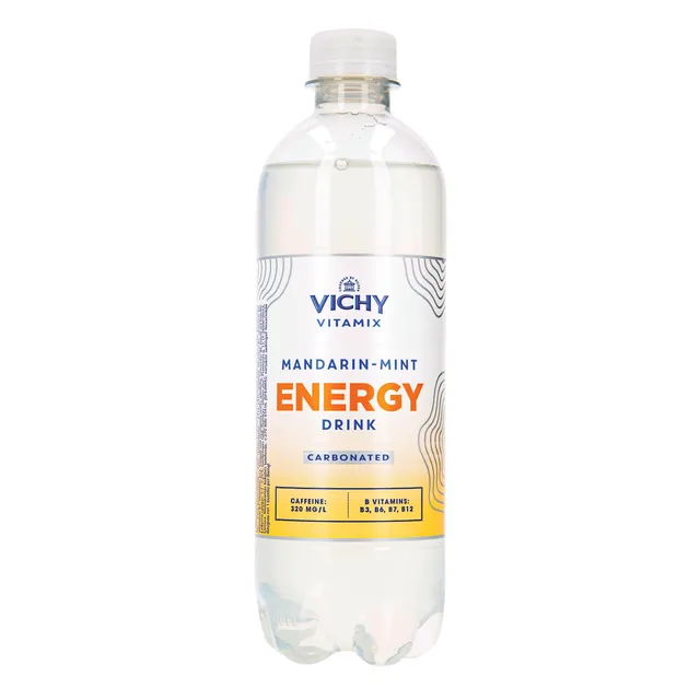 Gazuotas gėrimas VICHY VITAMIX ENERGY MANDARIN MINT, 500 ml