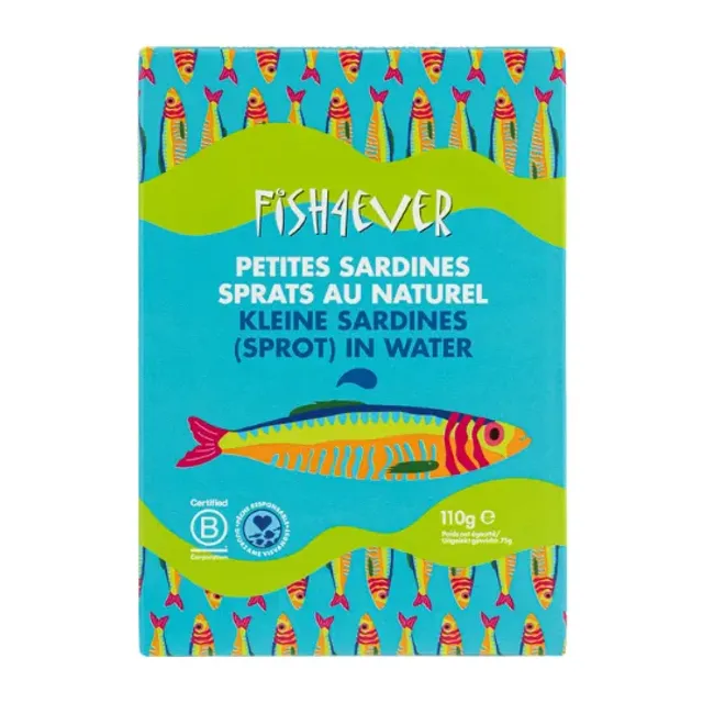 Mažosios sardinės savo sultyse FISH4EVER, 105 g