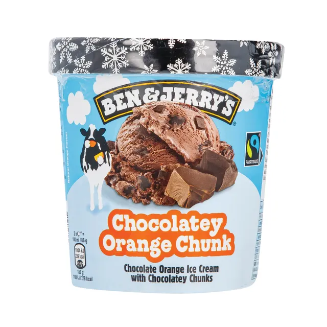 Apelsinų skonio šokoladiniai ledai su šokolado skonio gabaliukais BEN&JERRY'S, 465 ml