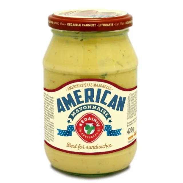 Majonezas AMERIKIETIŠKAS, 47% rieb., 420 g