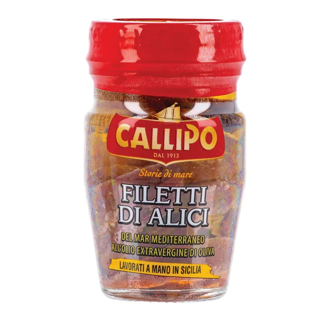 Ančiuvių filė alyvuogių aliejuje CALLIPO, 75 g