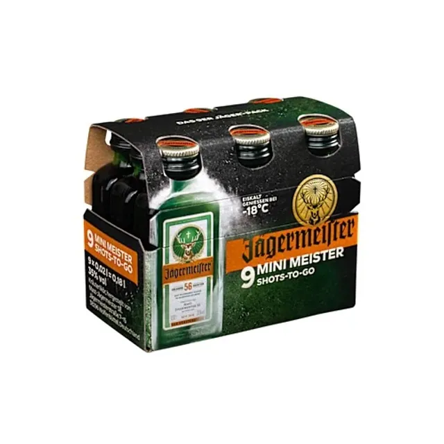 Likeris JAGERMEISTER 35% 0,02 L x 9 vnt.
