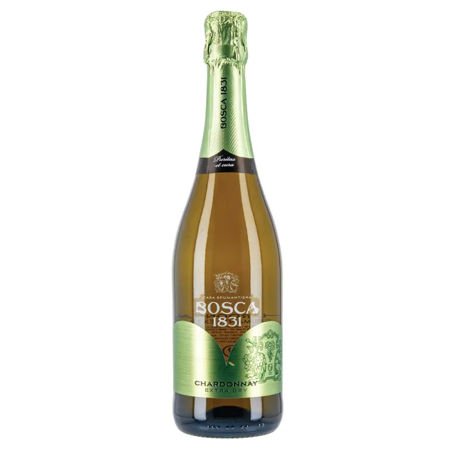 Putojantis baltas sausas vynas BOSCA CHARDONNAY 12%, 750 ml