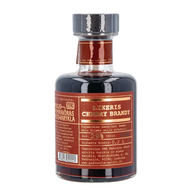 Likeris PAKRUOJO DVARO Cherry brandy 0,2L 29%