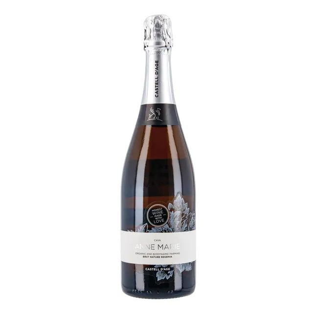 Baltasis rūšinis putojantis vynas CASTELL D'AGE CAVA ANNE MARIE BRUT NATURE RESERVA 12%, 750 ml