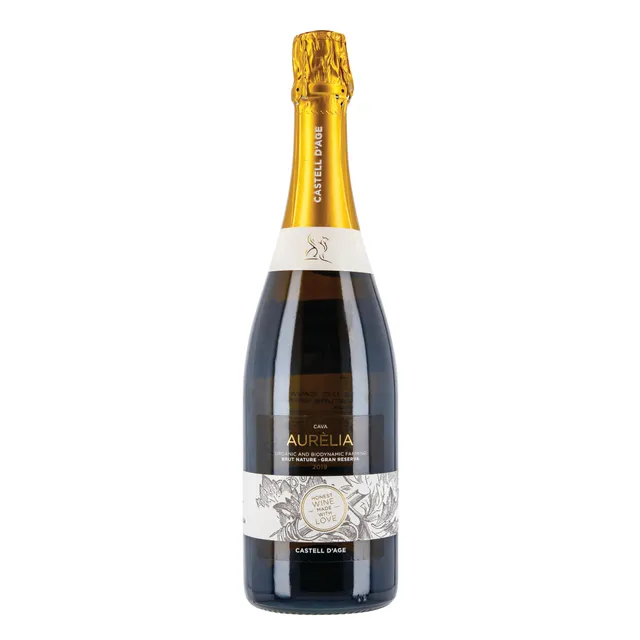 Baltasis natūralus rūšinis putojantis vynas CASTELL D'AGE CAVA AURELIA BRUT NATURE GRAN RESERVA 12%, 750 ml