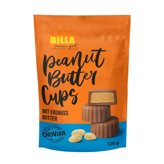 Riešutų sviesto krepšeliai BILLA CHOVIVA, 126 g