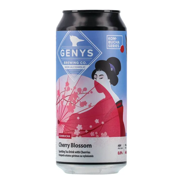 Kombucha GENYS CHERRY BLOSSOM, 440 ml