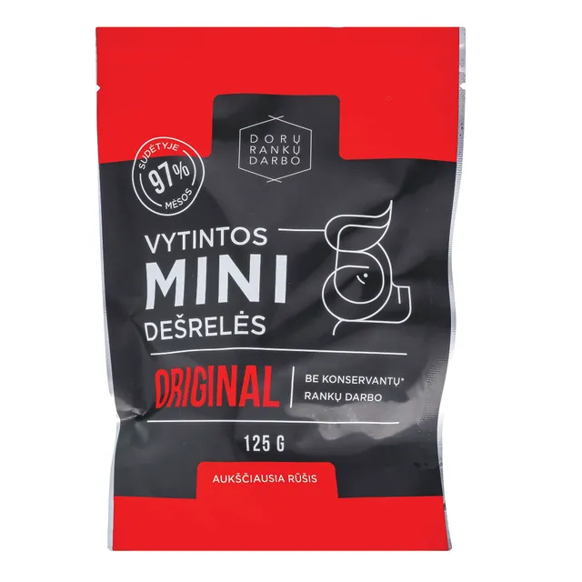 Vytintos kiaulienos mini dešrelės ORIGINAL 125g
