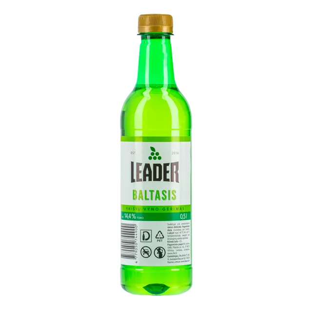 Baltasis vaisių vyno gėrimas LEADER 14,4%, 500 ml