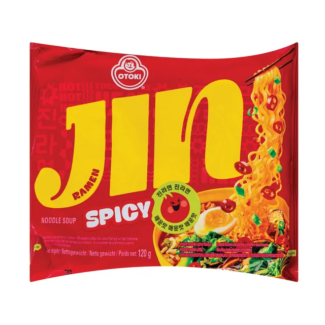 Greitai paruošiami makaronai OTOKI Jin - Spicy 120g
