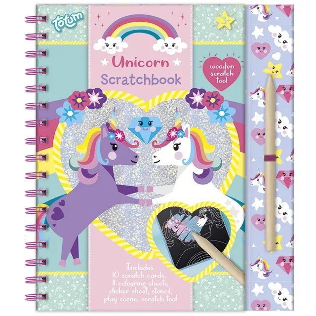 Nutrinamų paveikslėlių knyga TOTUM Unicorn