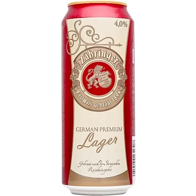 Alus ZÄHRINGER LAGER 5%, 500 ml