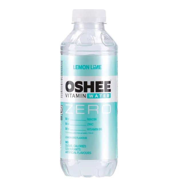 Vitaminizuotas vanduo citrinų ir laimo skonio be cukraus OSHEE VITAMIN WATER ZERO, 555 ml