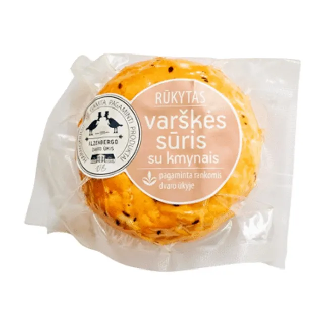 Rūkytas varškės sūris su kmynais 250 g