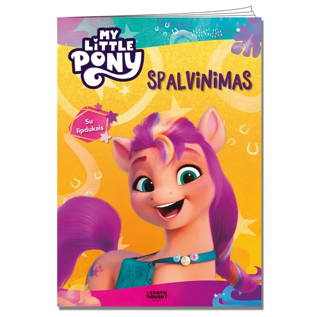 Knyga MY LITTLE PONY. SPALVINIMAS SU LIPDUKAIS