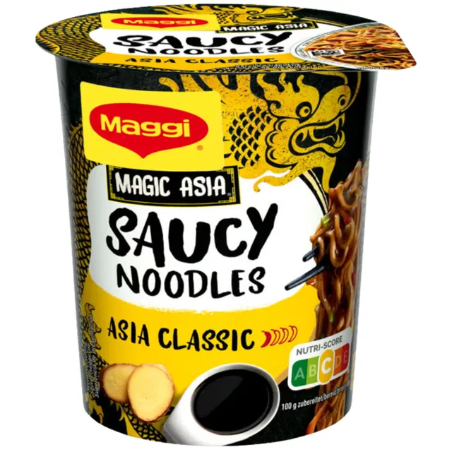 MAGGI Greitai paruošiami makaronai sojų ir imbiero padaže, 75g