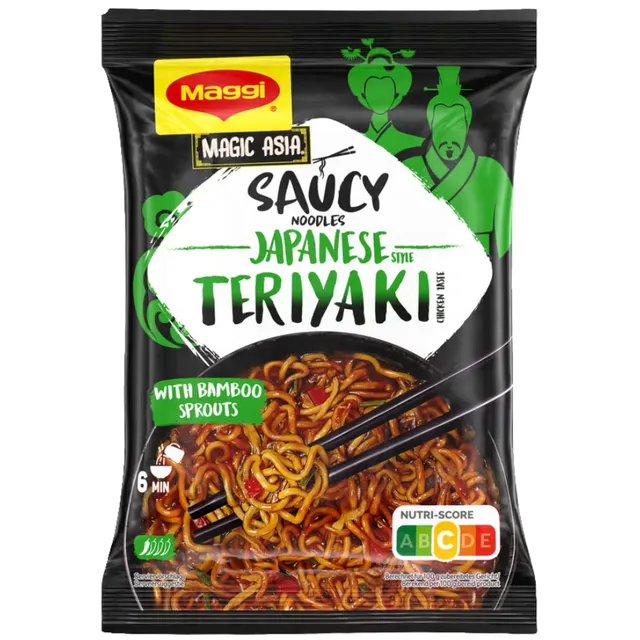 MAGGI Greitai paruošiami  makaronai su Teriyaki padažu 128g