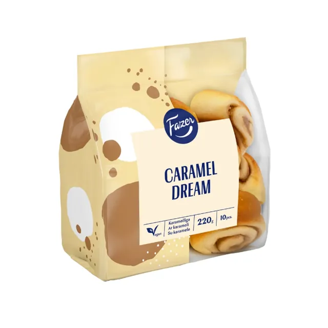 Bandelės FAZER mini su karamele, 220 g