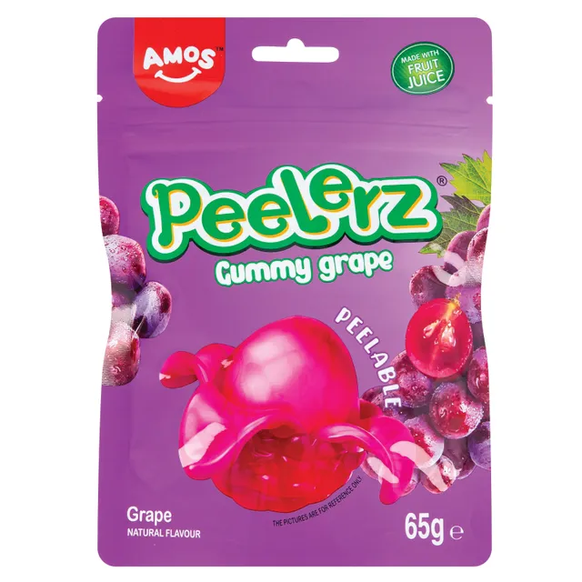 Guminukai AMOS PEELERZ vynuogių skonio 65g