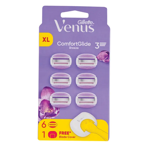 Skustuvo galvutės Venus Breeze, 6vnt. +dangtelis