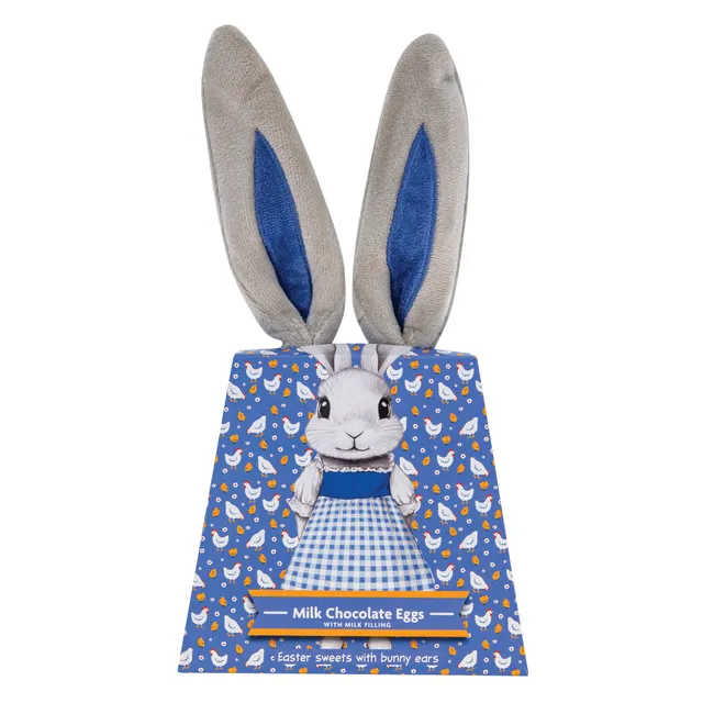 Pieniško šokolado saldainiai su žaislu Rabbit ears, 88 g