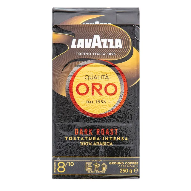 Malta kava Lavazza Qualita Oro Dark Roast 250g vakumas