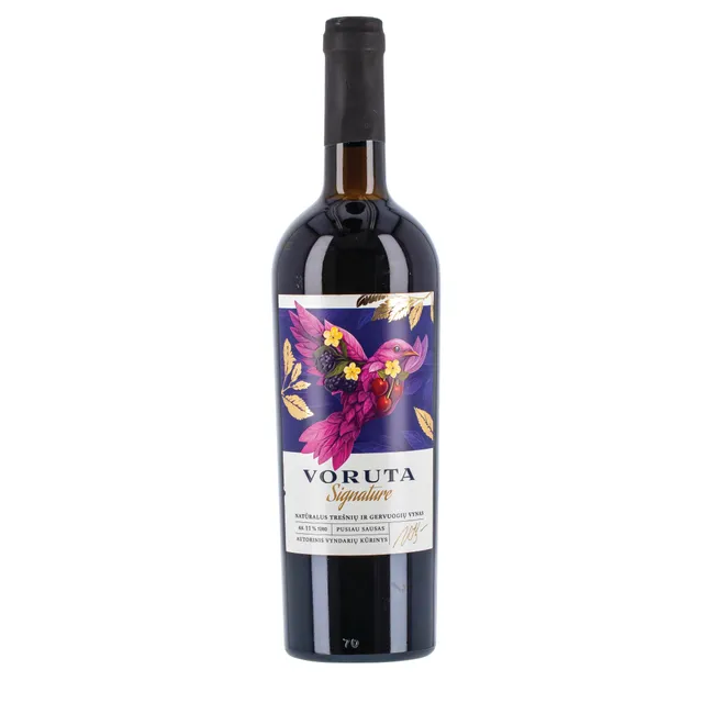 Trešnių ir gervuogių vynas VORUTA Signature 0,75l 11%