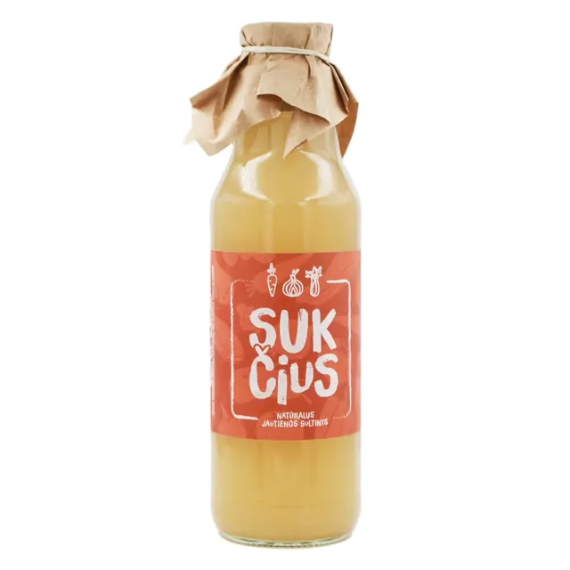 Natūralus jautienos sultinys SUKČIUS 0,75 l