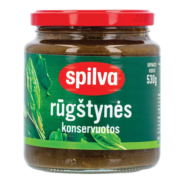 Rūgštynės konservuotos SPILVA 530g