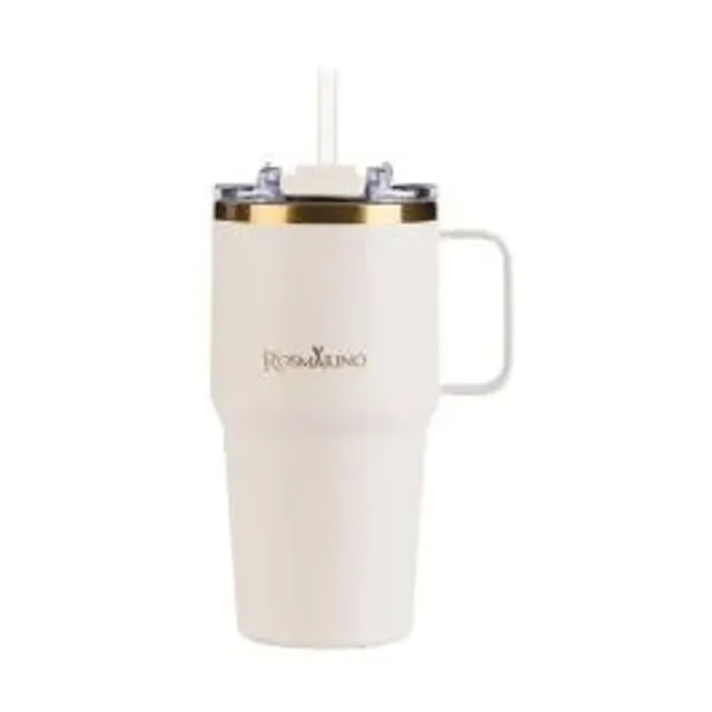 Termo puodelis ROSMARINO MEGACUP, kreminės spalvos, 580 ml