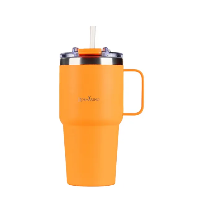 Termo puodelis ROSMARINO MEGACUP, oranžinės spalvos, 580ml