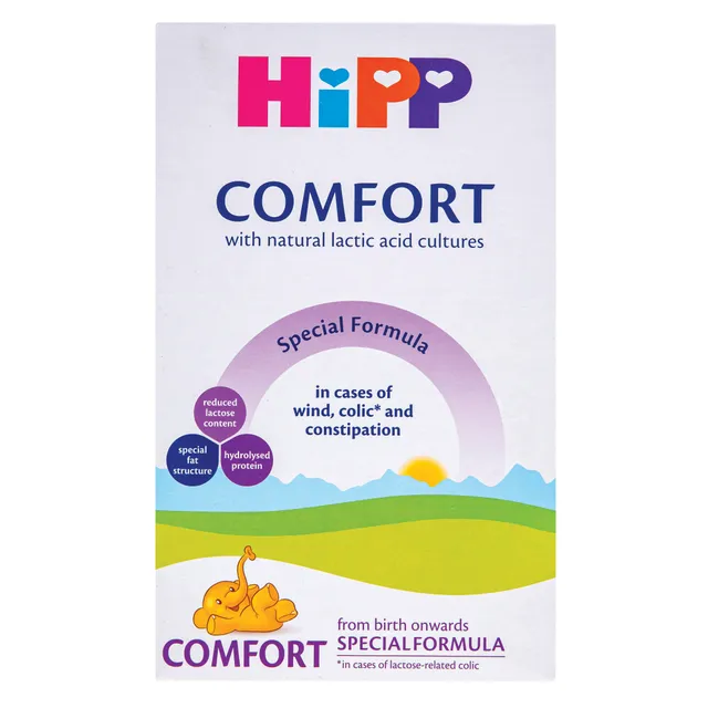 Specialios paskirties maisto produktas kūdikiams nuo gimimo HiPP Comfort, 300 g