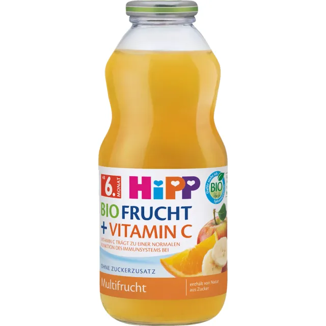 Ekologiškas obuolių, bananų ir apelsinų nektaras nuo 6 mėn. HIPP 500 g