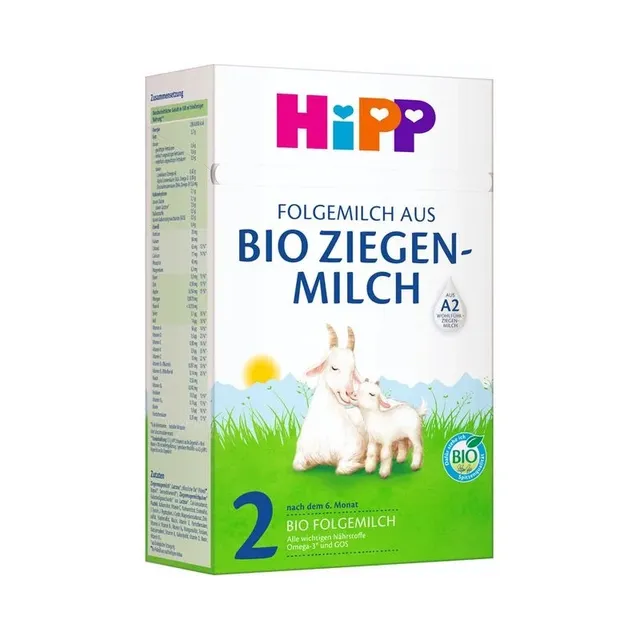 HiPP 2 Ekologiškas ožkų pieno tolesnio maitinimo kūdikių pieno mišinys nuo 6 mėn. 400 g