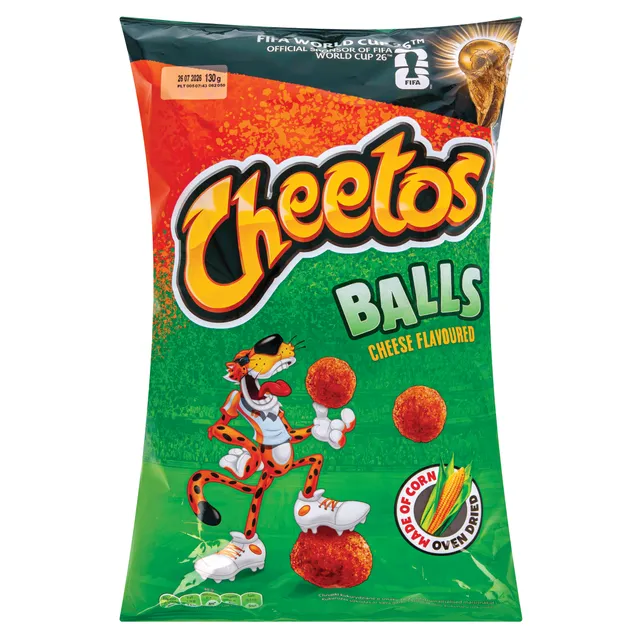 Sūrio skonio kukurūzų užkandis CHEETOS, 130g.