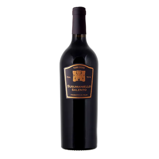 Raudonasis pusiau sausas vynas TORRI D'ORO SUSUMANIELLO SALENTO I.G.T. 15% 0,75L