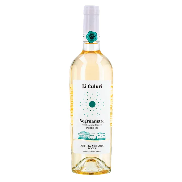 Baltasis pusiau sausas vynas LI CULURI NEGROAMARO BIANCO PUGLIA I.G.T. 12,5% 0,75L