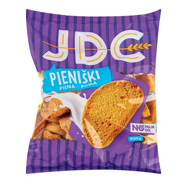 Džiūvėsėliai pieniški JDC, 200g