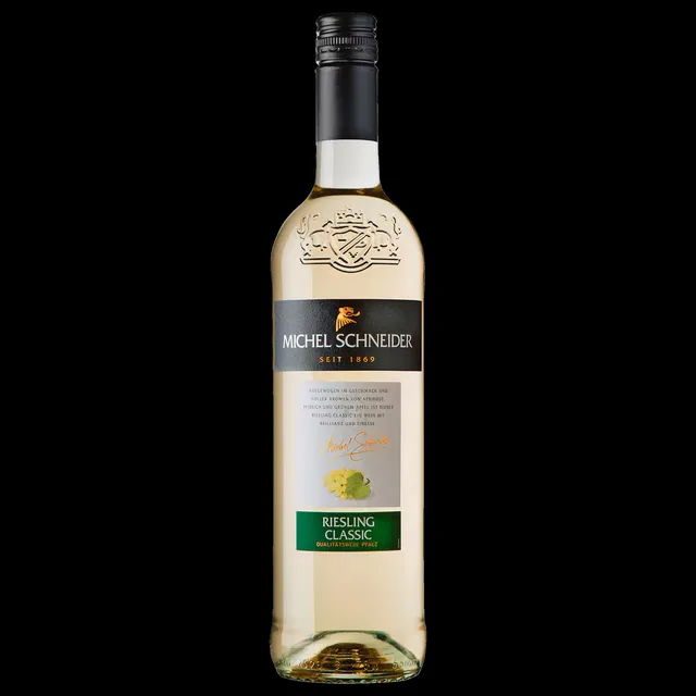 Baltasis sausas vynas Michel Schneider Riesling Qualitätswein Pfalz 10% 0,75L