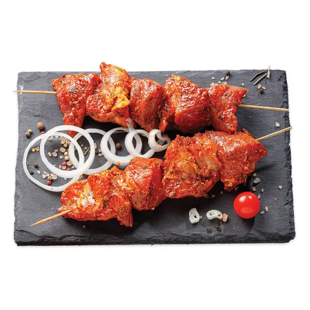 Kiaulienos sprandinės šašlykas svogūnų marinate