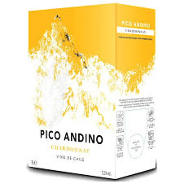 Baltasis sausas vynas PICO ANDINO CHARDONNAY 12% 3L