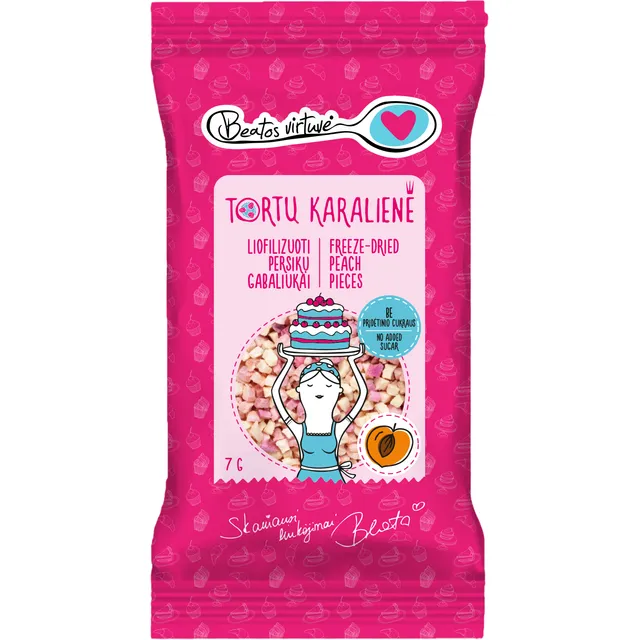 Liofilizuoti persikų gabaliukai BEATOS VIRTUVĖ, 7g