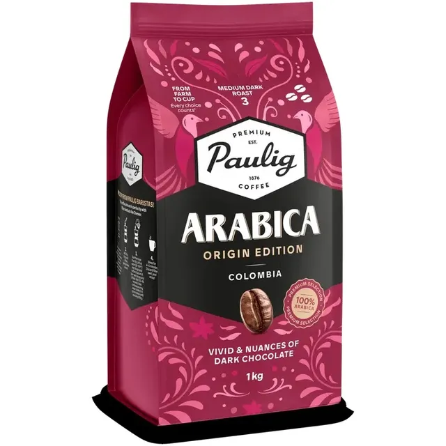 Kavos pupelės PAULIG Arabica Origin Edition Colombia, 1kg