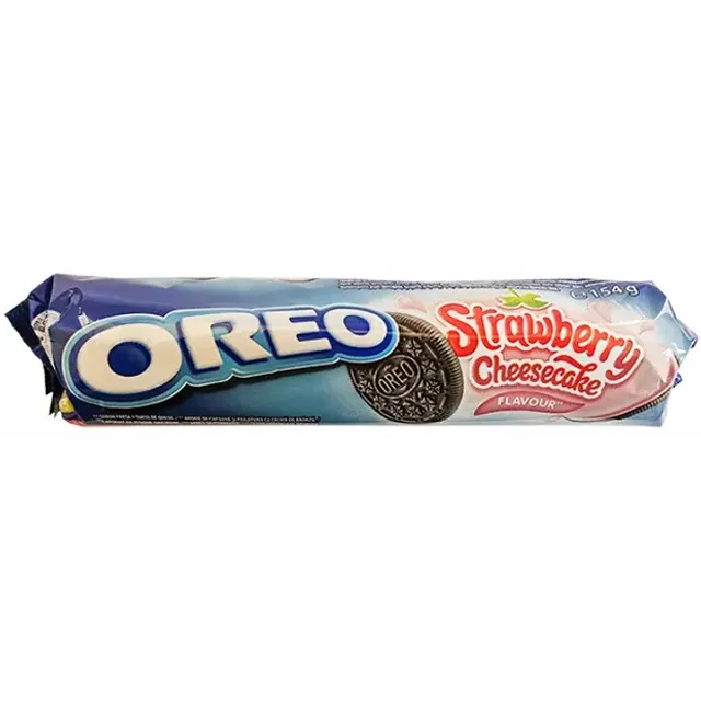 Sausainiai OREO Strawberry Cheesecake 154g