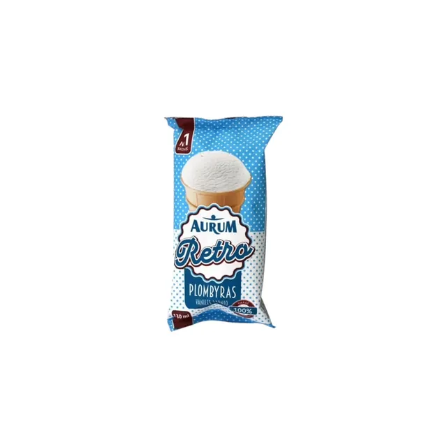 Vanilės skonio plombyras RETRO, 70g / 130ml
