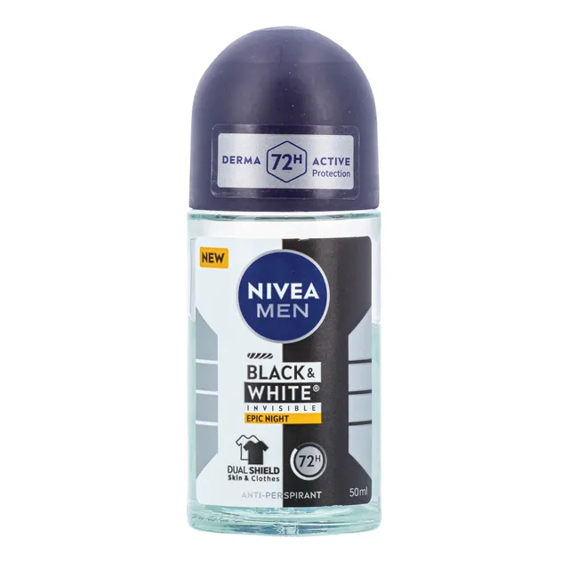 Rutulinis antiperspirantas NIVEA MEN BLACK&WHITE Epic Night vyrams 50ml